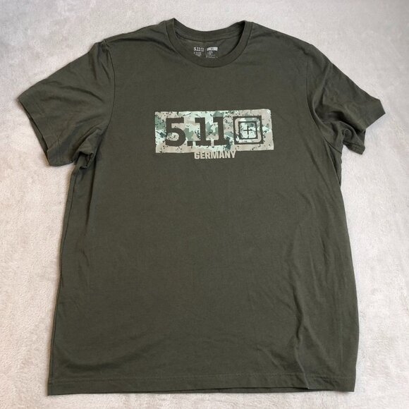 5.11 Tactical Mens T-Shirt Size XL Short Sleeve Camo Germany Army Graphic Tee - Picture 8 of 8